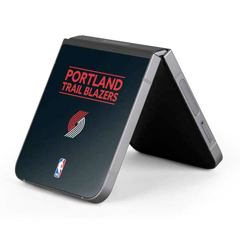 NBA Portland Trail Blazers Standard - Black Galaxy Z Flip6 Skin